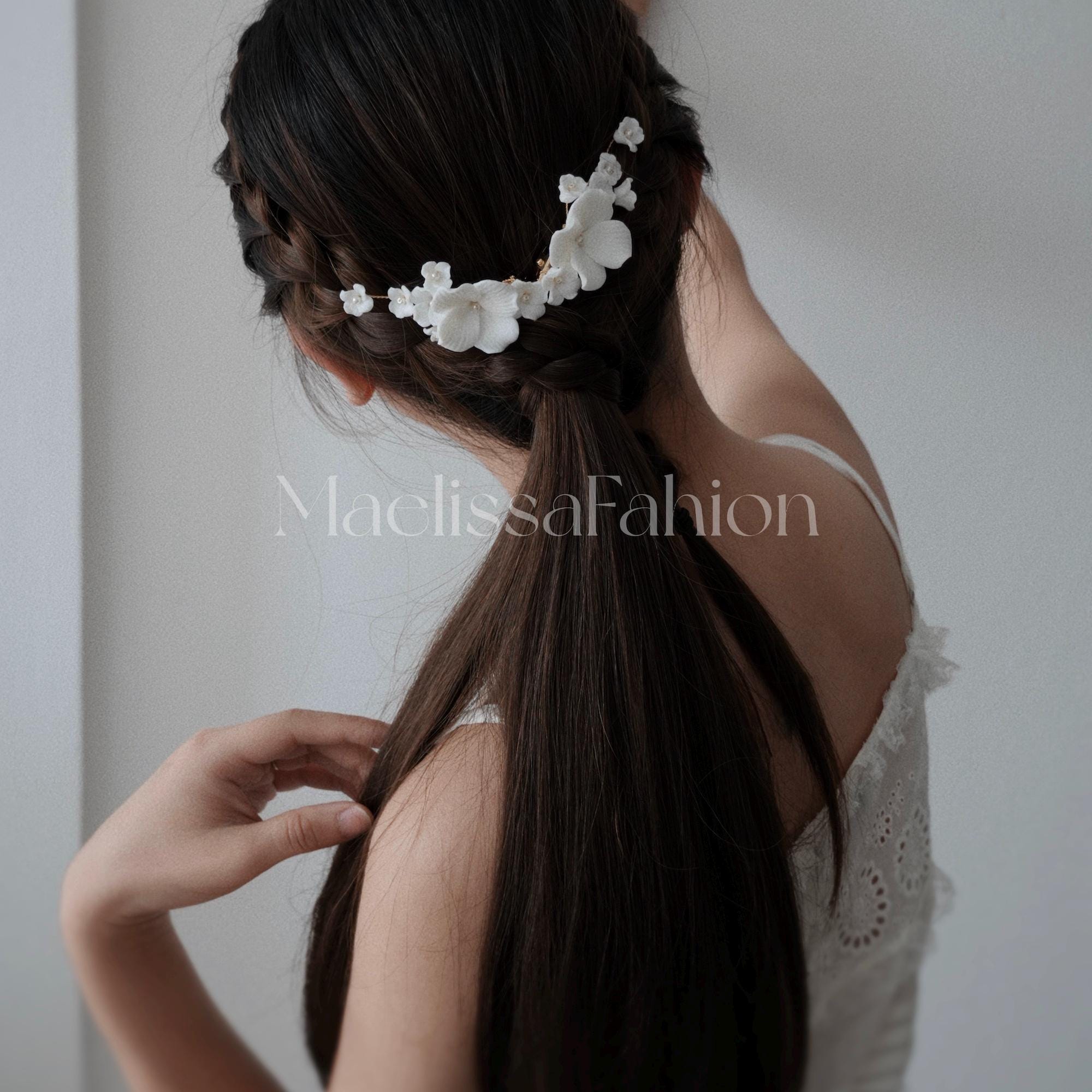 2 Handgemachte Haarspangen Mit Blumen & Perlen – Für Hochzeit, Fest & Alltag | Kristall-Design