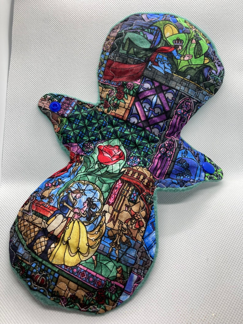 11quot; stained glass Disney print heavy cloth pad 11quot; stained glass Disney print heavy cloth pad