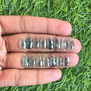 6x12MM Bio Green Kyanite Rosecut Gemstone Pear Shape Kyanite 15pcs lot Top Quality Stone, Kyanite Rosecut pendant-jewelry making