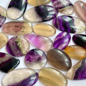 Flourite Cabochon,Natural Flourite Cabochon,Free Semi Precious Loose Gemstone,Loose Cabochon Natural Flourite Used For Jewellery Making