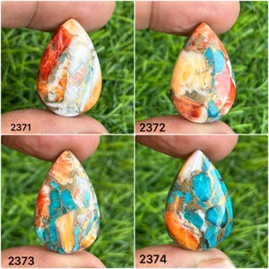Natural Oyster Copper Turquoise Cabochon,Oyster Cabochon,Spiny Oyster Gemstone,Loose Cabochon, Spiny Oyster Used For Jewellery Making