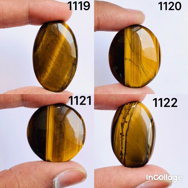 Natural Tiger Eye  Cabochan Tiger Eye Loose Gemstone wholesale Cabochan Used For Jewelry Making AAA+++Quali(1119-1122)