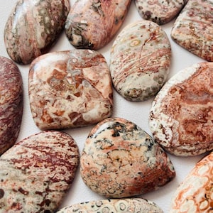 Natural Leopard Skin Jasper Cabochon Wholesale Lot Cabochon By Weight With Different Sizes And Shapes Used For Jewelry Making AAA+++Quality