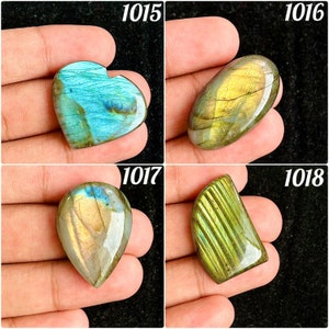 Natural Labradorite Cabochon, Blue Fire Labradorite Gemstone, Labradorite Cabochon, Labradorite Cab, Making, pendant Jewelry (1015-1018)