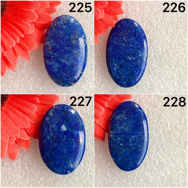 Natural Lapis Lazuli Cabochon Loose Gemstone for making  jewellery and pendant (225-228)