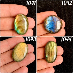 Natural Labradorite Cabochon, Blue Fire Labradorite Gemstone, Labradorite Cabochon, Labradorite Cab, Making, pendant Jewelry (1041-1044)