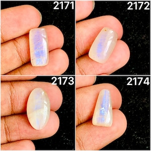 Natürlicher Belomorit Mondstein Cabochon Afrikanischer Mondstein Großhandelslot Cabochon nach Gewicht mit verschiedenen Größen für die Schmuckherstellung (2171-2174)