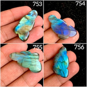 Natural Labradorite GemStone Cabochan, Blue Labradorite loose Gemstone for Jewelry making, jewelry pendant necklace AAA+++(753-756)