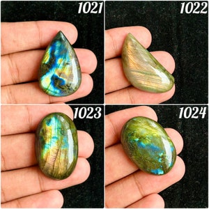 Natural Labradorite Cabochon, Blue Fire Labradorite Gemstone, Labradorite Cabochon, Labradorite Cab, Making, pendant Jewelry (1021-1024)