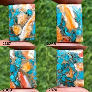 Natural Oyster Copper Turquoise Cabochon,Oyster Cabochon,Spiny Oyster Gemstone,Loose Cabochon, Spiny Oyster Used For Jewellery Making