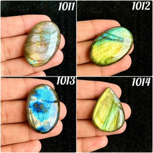 Natural Labradorite Cabochon, Blue Fire Labradorite Gemstone, Labradorite Cabochon, Labradorite Cab, Making, pendant Jewelry (1011-1014)