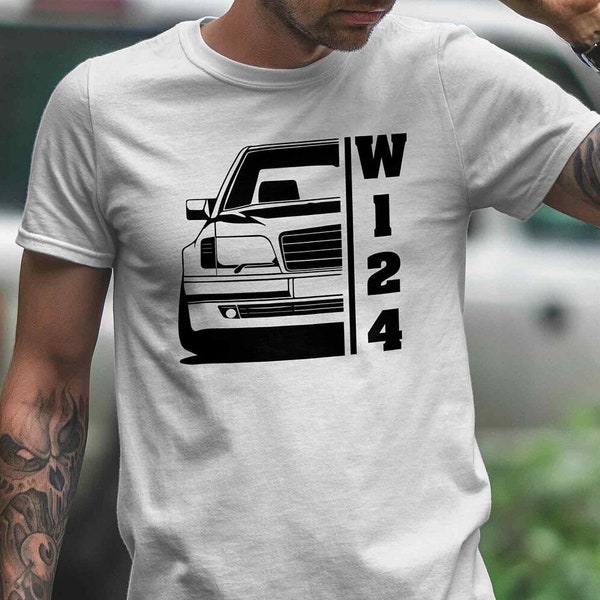 T-Shirt - W124 Half, Geschenk für Petrolheads