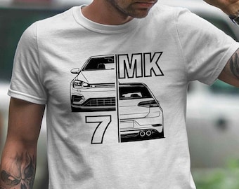 T-shirt - Golf MK7 Split Print, R Line, Golf 7 R, Gift for Petrolheads -  Etsy
