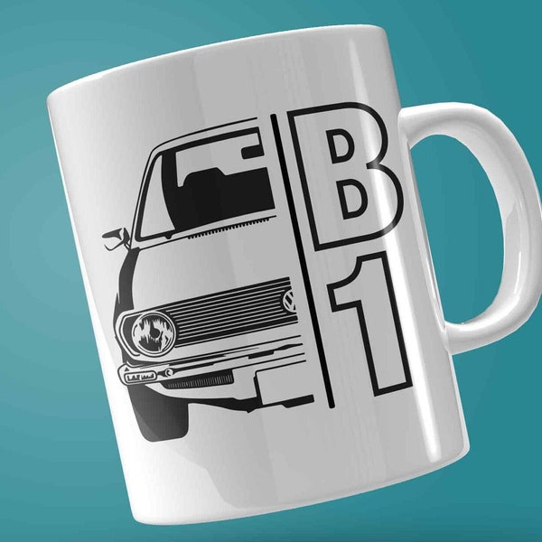 bedruckte Tasse - B1 - T, B1 - T Print, Geschenk für Autoliebhaber, weiße Keramik Tasse