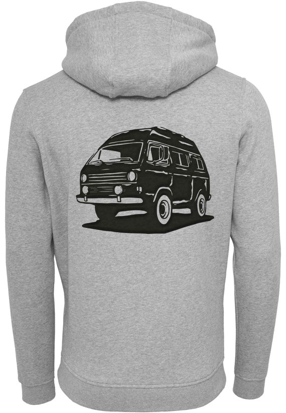 Hoody Bulli, Hooded Sweater for Volkswagen Bulli Fans, Classic Car Fans, VW  T3, Transporter, Campervan, Heavy Hoody 300 Grams 
