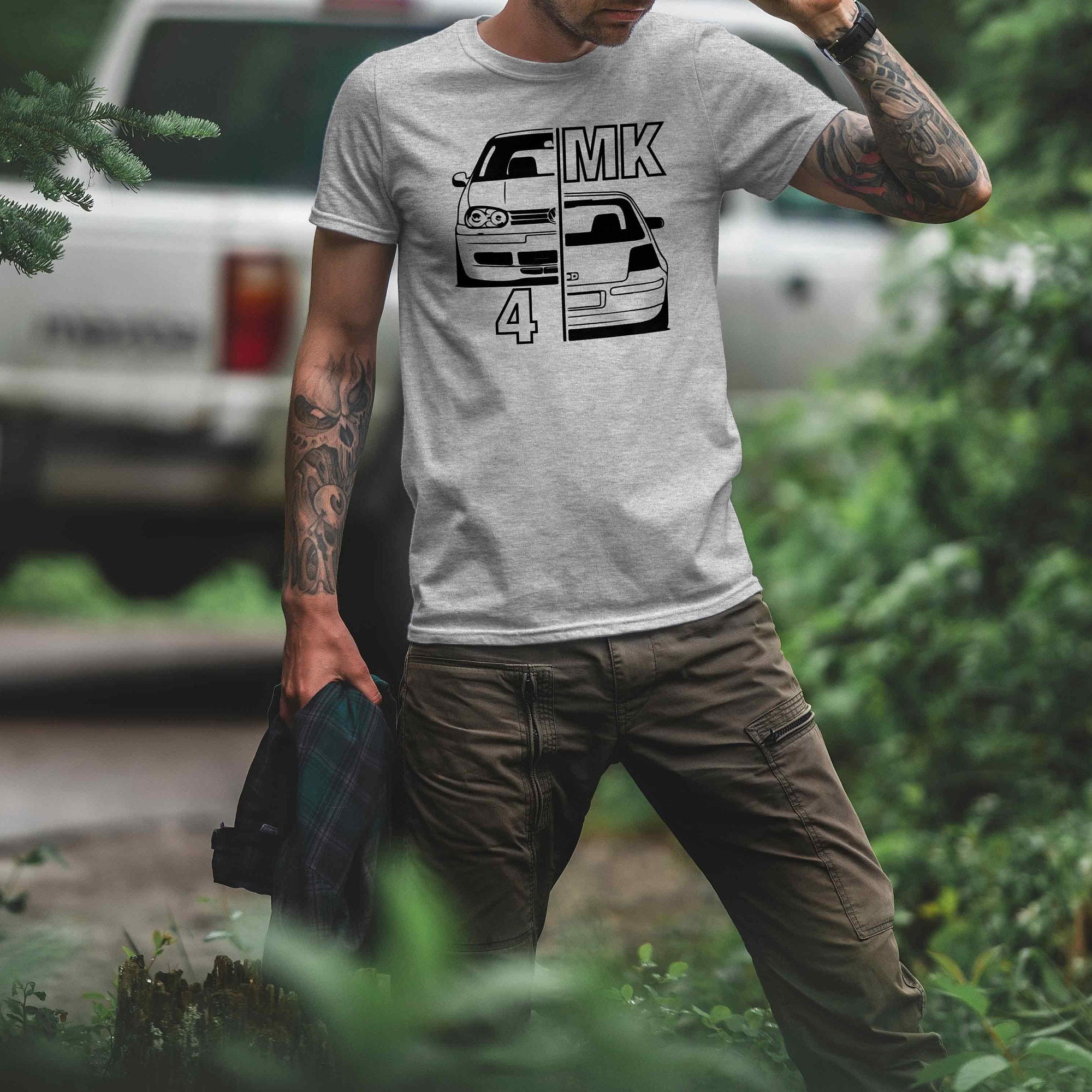 T-shirt - Golf MK4 Split Print, Type 1J, Gift for