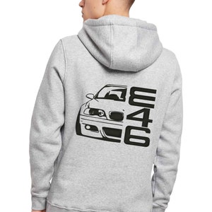 Hoody - E46, für BMW Fans, BMW 3er, BMW M3, Geschenk für 3er Fahrer, Kapuzenpullover E46, heavy Hoody 300 Gramm