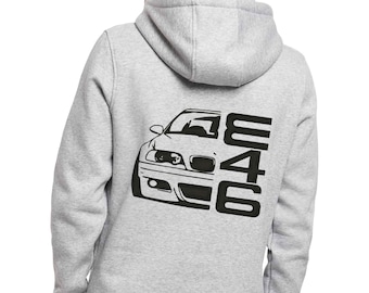 Hoodie - E46, for BMW fans, BMW 3 Series, BMW M3, gift for 3 Series drivers, E46 hoodie, heavy hoodie 300 grams