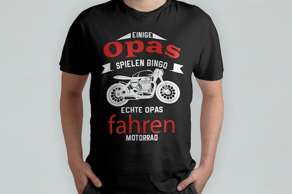 Camiseta Abuelo motero Camiseta para abuelos montando motocicletas regalo para abuelo abuelo es motociclista camiseta con estampado de dos tonos Etsy Espana