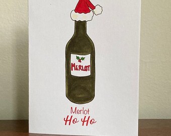 Merlot Ho Ho Card