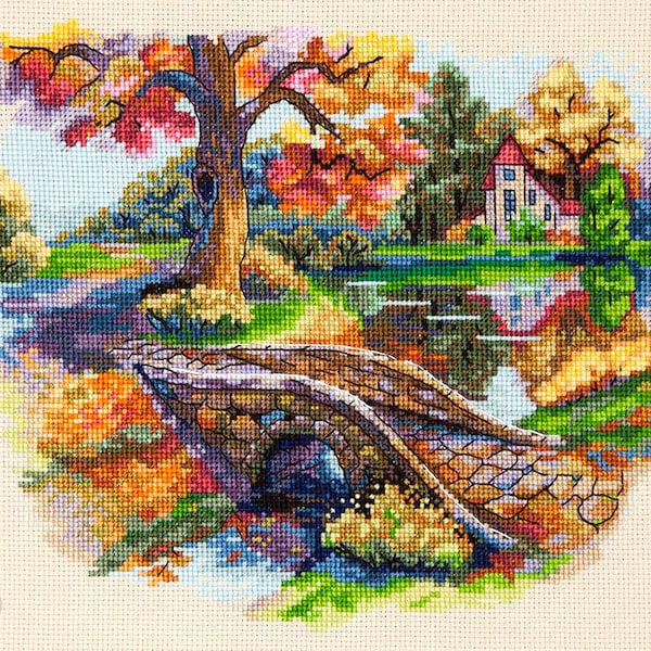 Autumn landscape - Merejka K-103 - Cross stitch kit