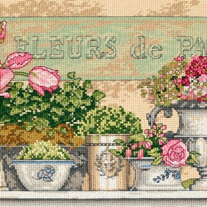FLOWERS OF PARIS - 35204 Dimensions - Cross Stitch Kit