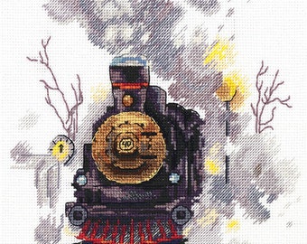 Cross Stitch Kit. The Misty Express. Panna GM-7070 Embroidery kit