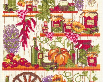 Counted Cross Stitch Kit. Autumn's pantry. Panna KT-7006 Embroidery kit