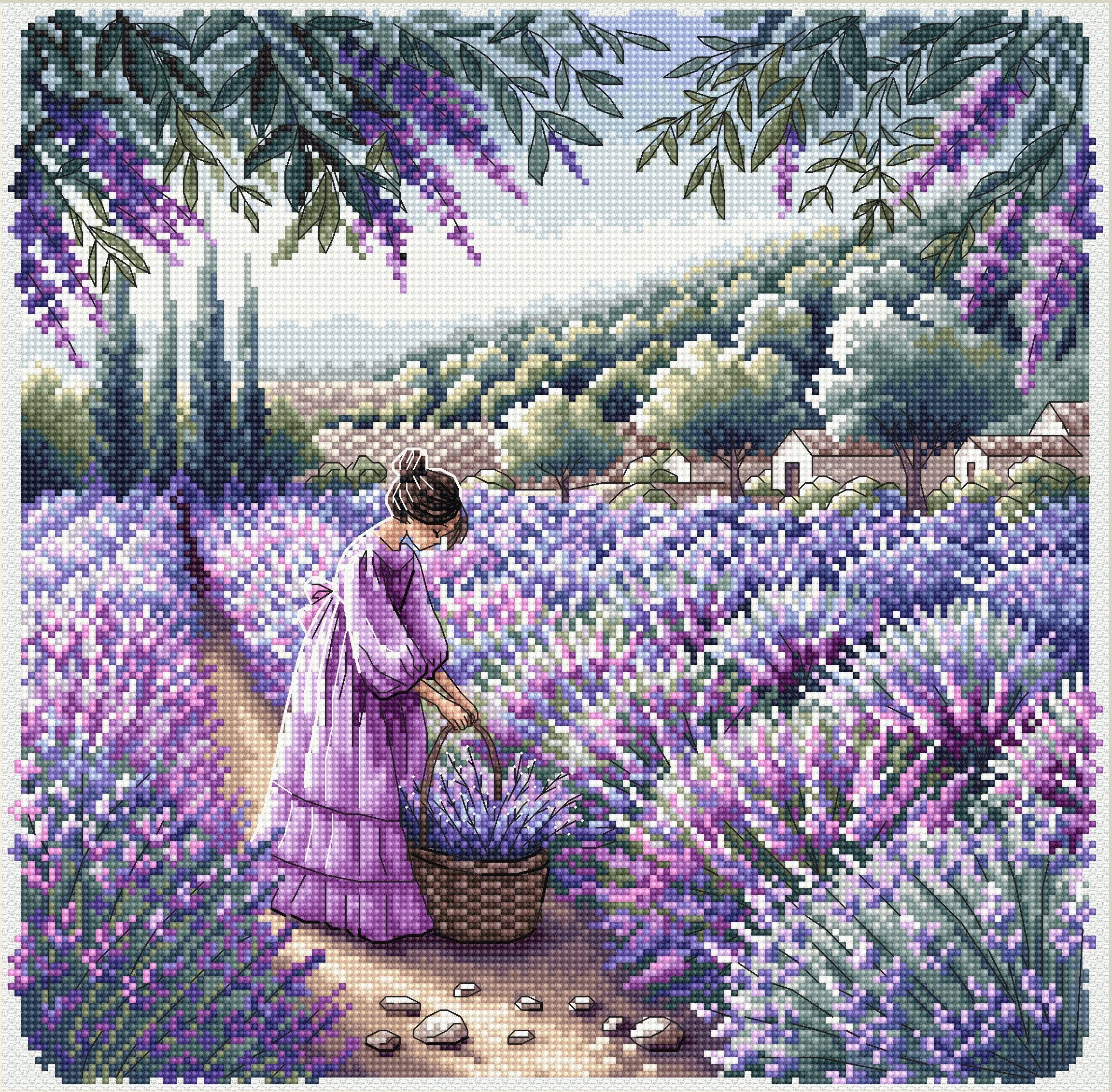 Cross Stitch Kit "Perfume de Provence" - P031 Stitch and Art