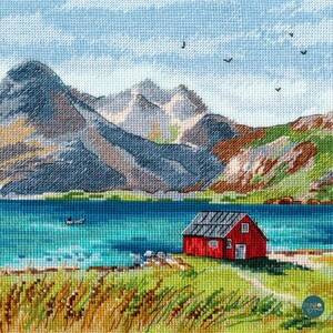 1280 Lslas Lofoten - OVEN - Cross stitch kit