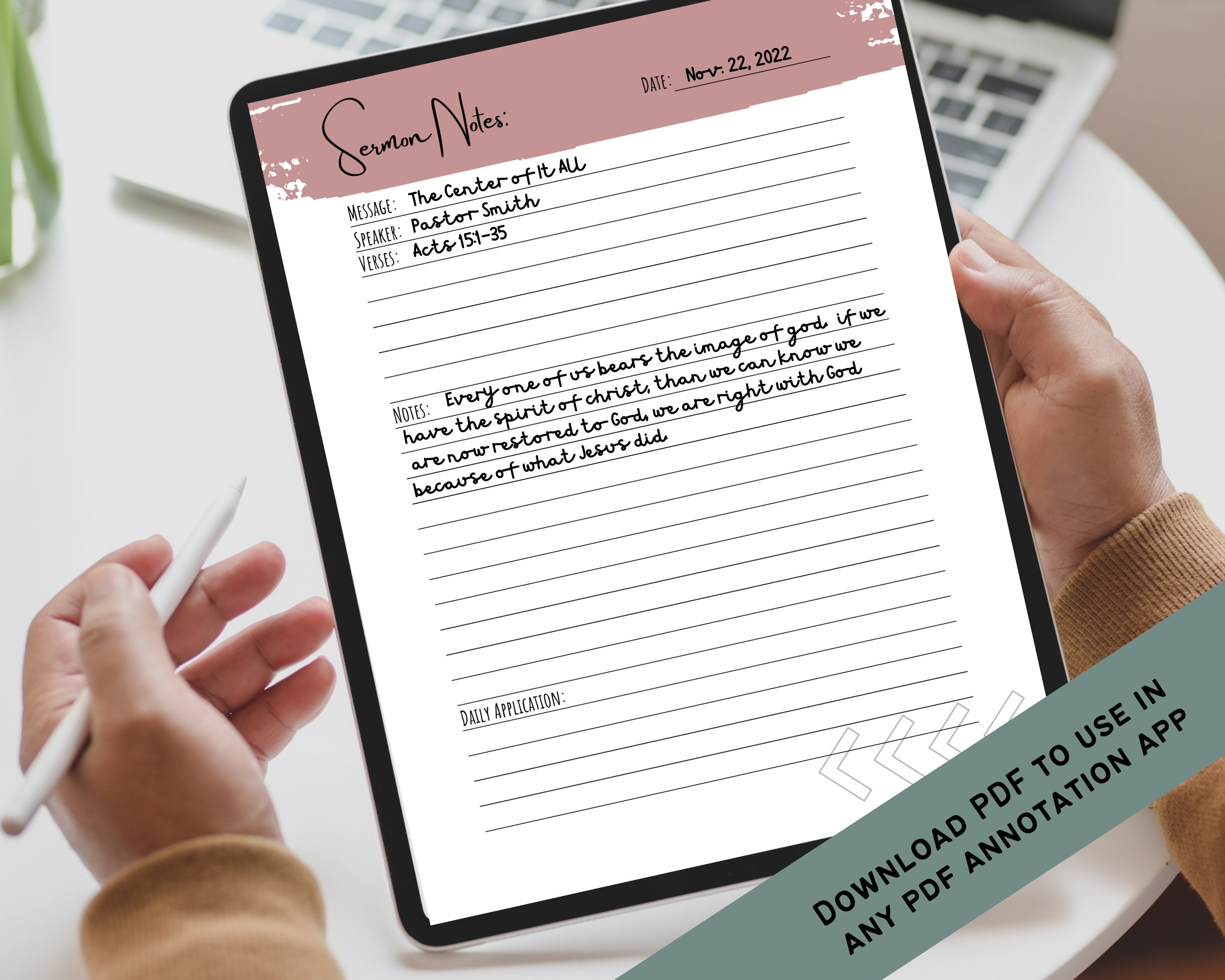Sermon Church Notes Printable, Digital Download, Bible Study Notes ...