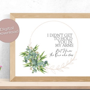 Miscarriage Keepsake | Infant Loss Gifts | Baby Loss Keepsake | Miscarriage Print | Baby Loss Print in 3 Sizes (4x6&quot; 5x7&quot; and 8x10&quot;)