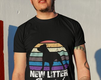 New Litter Apparel Black Pitbull T-Shirt