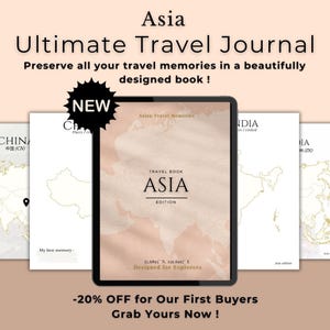 Diario de viaje por Asia | Planificador de viajes y libro de recuerdos | Cuaderno digital para tus aventuras (Vol.2)