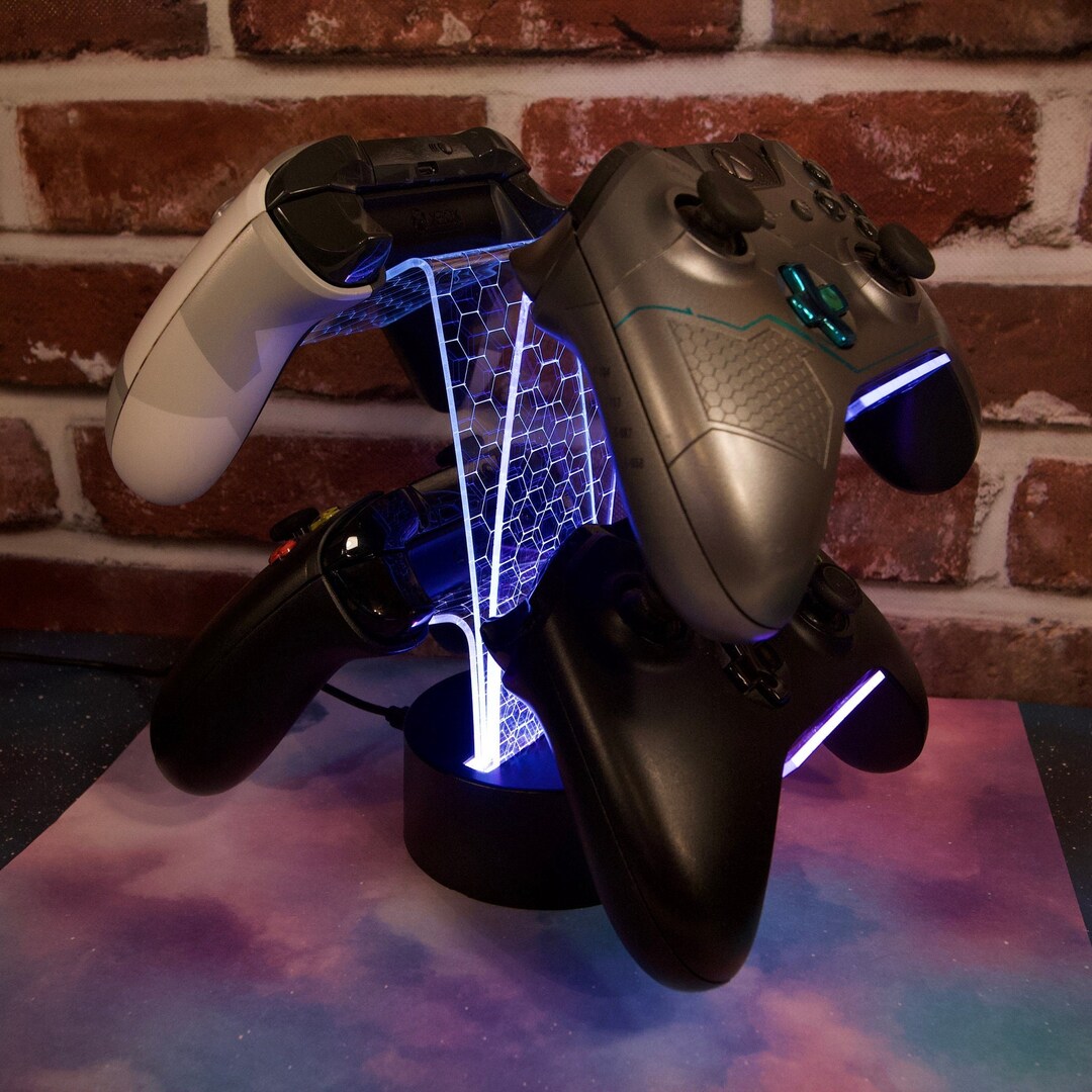 4 Controller Stand Universal for Gaming Stations Light up Xbox Series X