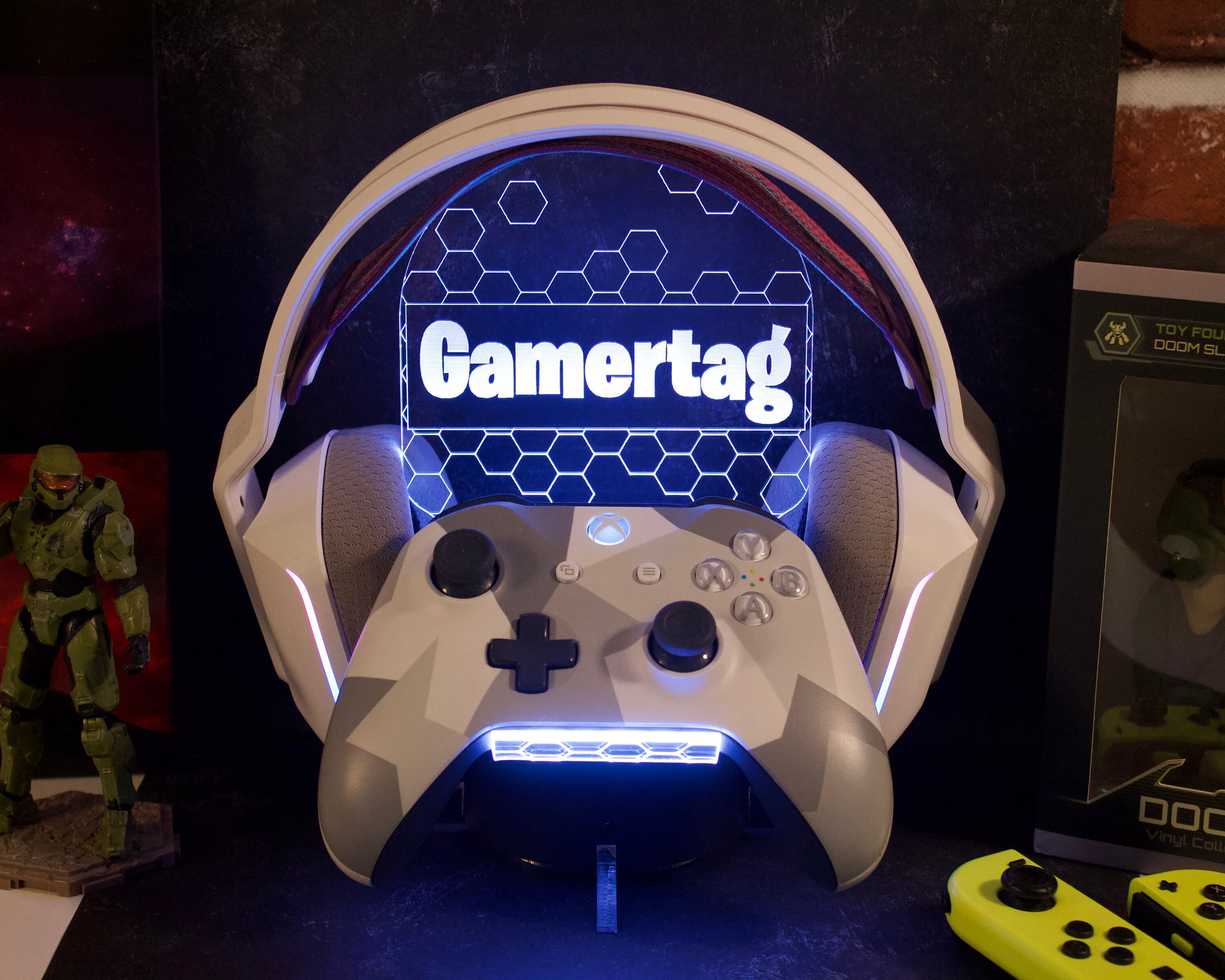Personalized Controller Stand, Light Up, Xbox Series X/S PlayStation 4/