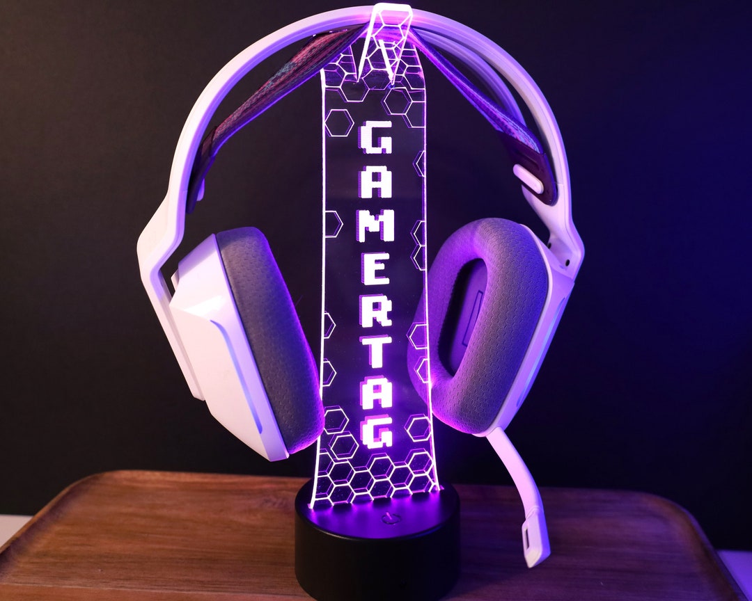 Personalized Headset Stand Light up Xbox Series X/S Playstation 4/5