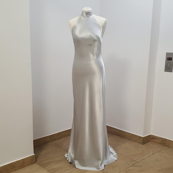 cheap knee length prom dresses White Satin Short Prom Dress, A-Line Knee Length Party Dress with Bow