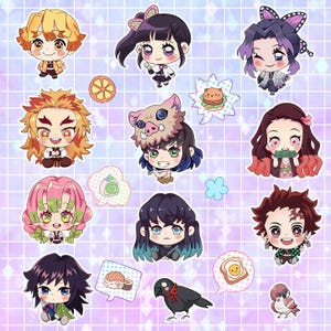 Anime digital stickers pack, Anime Clipart Bundle, Anime Goodnotes, Anime Print design, Planner Stickers, Cute  stickers, Chibi Stickers