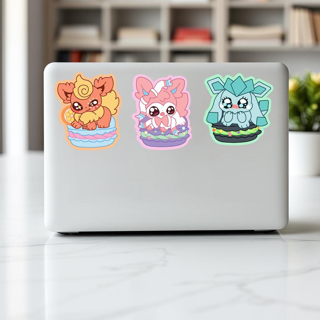 Anime Chibi Stickers: Clipart Bundle - Print Design, Planner Sticker ...