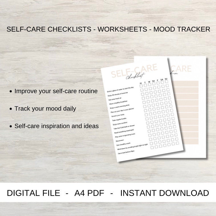 Printable Journal Self-care Journal Printable Planner - Etsy