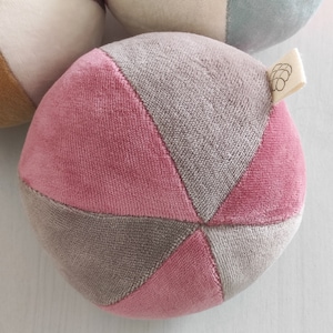 Ball soft toy ball organic cotton ball fabric ball toy baby toddler ball toy organic baby toy fabric ball organic baby product image 1