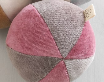 Boule | balle peluche | boule de coton biologique | Balle en tissu | Balle pour bébé | jouet bio pour bébé | boule en tissu | produit bio pour bébé