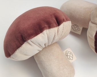 Mushroom toy| mushroom rattle toy| organic cotton toy| creative soft toy | mushroom toy organic cotton | woodland mushroom