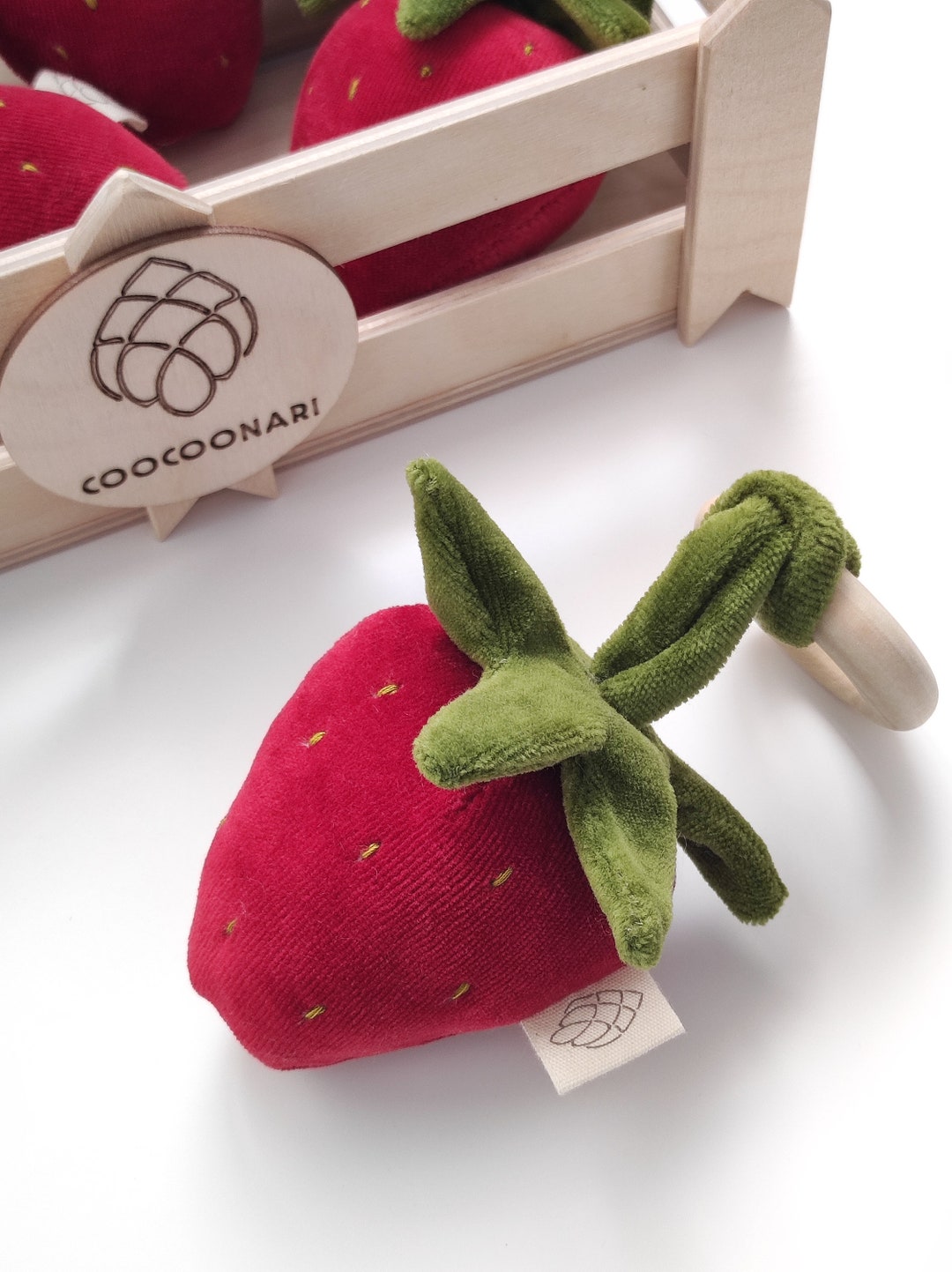 Strawberry Creative Toy | Fruit Toy | Organic Cotton Soft Toy | Fruit ...