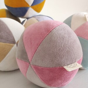 Ball soft toy ball organic cotton ball fabric ball toy baby toddler ball toy organic baby toy fabric ball organic baby product image 2