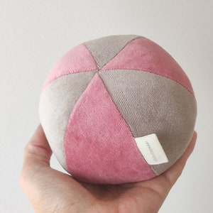 Ball soft toy ball organic cotton ball fabric ball toy baby toddler ball toy organic baby toy fabric ball organic baby product image 4