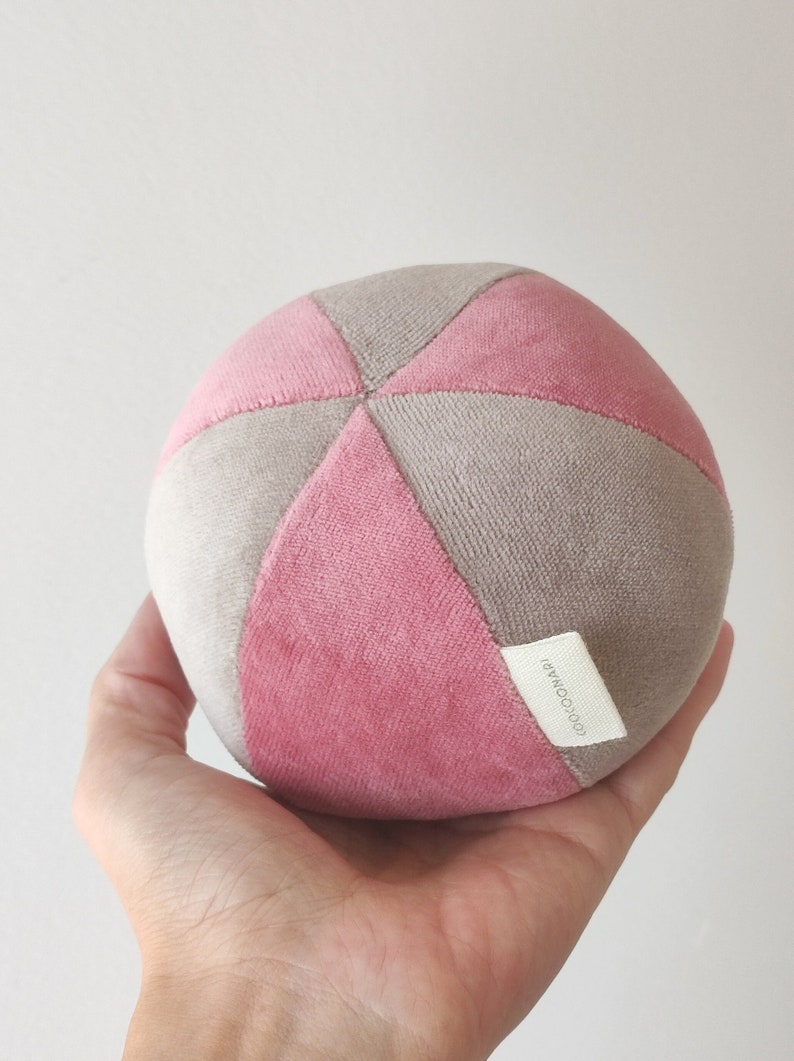 Ball soft toy ball organic cotton ball fabric ball toy baby toddler ball toy organic baby toy fabric ball organic baby product image 4