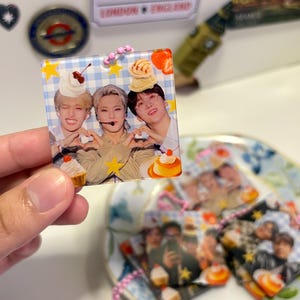 SEVENTEEN dessert keychain | svt dino joshua mingyu wonwoo dk hoshi seungkwan bss | fanmade keychain | backpack kpop trinkets