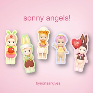 sonny angel collection sticker pack | cute sonny angels | bakery valentine sticker | deco waterbottle laptop | waterproof journal stickers